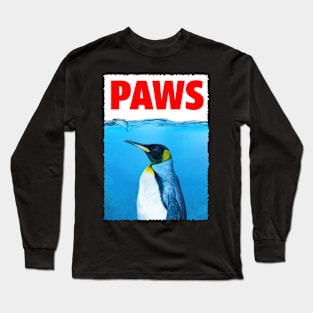 Urban Penguin PAWS Elegance, Tee Trendsetter Triumphs Long Sleeve T-Shirt